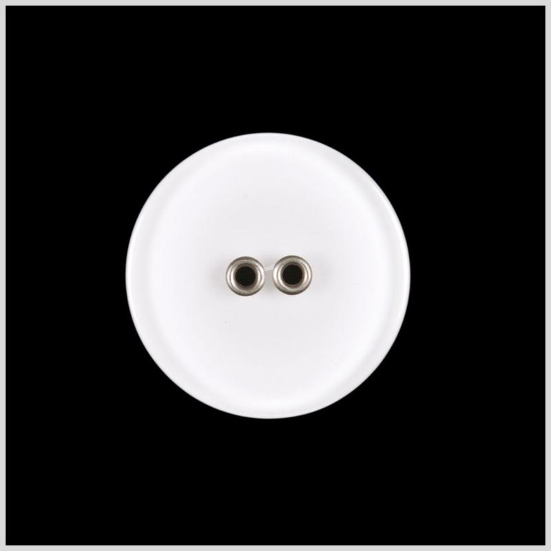 White Plastic Button - 44L/28mm